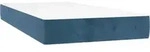 vidaXL Taschenfederkernmatratze Mittel Dunkelblau 100x200x20 cm Samt -