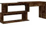 vidaXL Eckschreibtisch R&auml;uchereiche 200x50x76 cm Holzwerkstoff - Braun