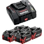 Metabo Basis Set 4x LiHDX Akkupack 18 V 8,0 Ah Akku ( 4x 624975000 ) + ASC 290