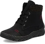 Rieker Damen Stiefelette gef&uuml;ttert Schwarz - Schwarz - 36