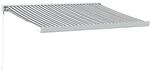 vidaXL Markise Einziehbar Anthrazit und Wei&szlig; 3x2,5 m Stoff & Aluminium