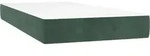 vidaXL Taschenfederkernmatratze Mittel Dunkelgr&uuml;n 80x200x20 cm Samt -...