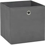 vidaXL Aufbewahrungsboxen 10 Stk. Vliesstoff 28x28x28 cm Grau - Grau