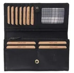Benthill Damen Geldb&ouml;rse Echt Leder - Portemonnaie XXL mit RFID Schutz - Vintage
