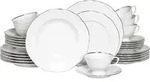 CreaTable, 24324, Maria Theresia Platin, Kombiservice 30-tlg, Porzellan - Silber