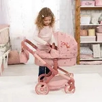 Bayer Design 17026AA Puppenwagen Xeo mit Tasche, h&ouml;henverstellbarer Griff,