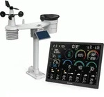 Bresser 4CAST Profi WLAN Wetterstation Funk mit 8 in 1 Au&szlig;ensensor - Schwarz