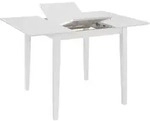 vidaXL Esstisch Ausziehbar Wei&szlig; (80-120)x80x74 cm MDF - Wei&szlig;