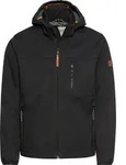 Softshell Jacke mit abnehmbarer Kapuze - Schwarz - 48