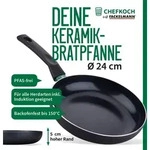 Chefkoch trifft Fackelmann: Hochwertige Keramik-Pfanne mit 24cm Durchmesser - Perfekt