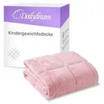 Gewichtsdecke f&uuml;r Kinder aus flauschigem Fleece - Fleece Rosa / 2,5 KG /...