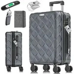 KESSER&reg; Reisekoffer ABS Hartschalenkoffer 360&deg; Rollen, inkl. Zahlenschloss &
