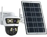 LUVISION 4G / LTE PTZ Solar &Uuml;berwachungskamera 24/7 Aufzeichnung AOV SIM Karte...