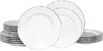CreaTable, 24325, Maria Theresia Platin, Tellerset 18-tlg, Porzellan - Silber