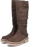 Rieker Damen-Schaftstiefel Mud-Braun, Farbe:braun, EU Gr&ouml;&szlig;e:36 - Braun - 36