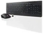 Lenovo 4X30M39497, Volle Gr&ouml;&szlig;e (100%), Kabellos, RF Wireless, QWERTY, Schwarz, Maus