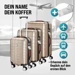 MONZANA&reg; 3tlg. Kofferset TSA Schloss W&auml;scheorganizer Kofferwaage Gurt...