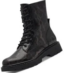Tamaris Schn&uuml;rstiefel Braun - Schwarz - 37