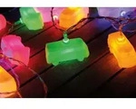 BRISA VW Collection - Lichterkette VW Logo, 3m, 20 x LED (USB-C) - Bunt
