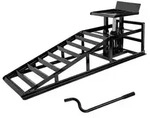 Auffahrrampe mit hydraulischem Wagenheber 2000 kg h&ouml;henverstellbar 24-36 cm mit