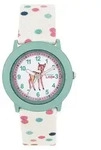Prinzessin Lillifee M&auml;dchen Armbanduhr 2038626 Textilband Rehkitz gr&uuml;n