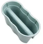 KHW Gel&auml;nderblumentopf Flowerclip XL, 2er Set, mintgr&uuml;n - Gr&uuml;n