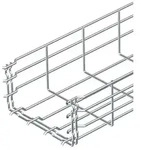 Obo Bettermann 6002443, Mesh cable tray, 3 m, Stahl, Zink