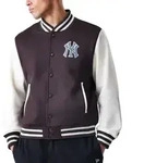 New Era MLB Uni College Jacke New York Yankees brown/white L - Braun - L