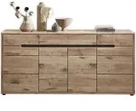 Sideboard BELLANO Viking Oak Nature mit Graphit - Braun