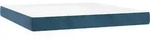 vidaXL Taschenfederkernmatratze Mittel Dunkelblau 180x200x20 cm Samt -