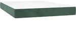 vidaXL Taschenfederkernmatratze Mittel Dunkelgr&uuml;n 140x190x20 cm Samt -