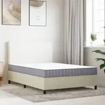 vidaXL Matratze Schaumstoff Mittelweich 140x190 cm - Grau/Wei&szlig;