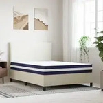vidaXL Matratze Taschenfederkern Mittelfest 140x200 cm - Wei&szlig;
