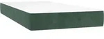 vidaXL Taschenfederkernmatratze Mittel Dunkelgr&uuml;n 90x190x20 cm Samt -...