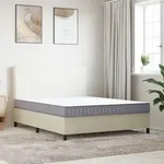 vidaXL Matratze Schaumstoff Mittelweich 160x200 cm - Grau/Wei&szlig;