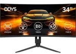 ODYS XP34 PRO-X Curved Gaming Monitor, 34" (86cm), UWQHD, 180 Hz, 1ms, 126% sRGB