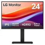 LG 24BA55W-B, 61 cm (24"), 1920 x 1200 Pixel, WUXGA, 5 ms, Schwarz