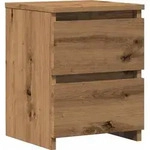 vidaXL Nachttisch Artisan-Eiche 30x30x40 cm Holzwerkstoff - Braun