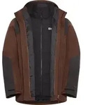 Jack Wolfskin Herren Jasper 3in1 Jacke hot choc M - Braun/Grau - M