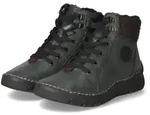 Rieker Damen Schn&uuml;rboots Gr&uuml;n Synthetik Gr&ouml;&szlig;e: 36 - Gr&uuml;n - 36