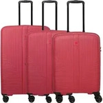 Air Stripe - 4-Rollen-Trolley Set 3 tlg. (navy) - Rot