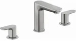 Duravit Wave 3-gats wastafelkraan RVS geborsteld - Silber