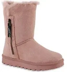 VAN HILL Damen Winter Stiefeletten Hazel Bequeme Winter Boots Warm Gef&uuml;ttert - Rosa