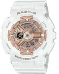 Casio Baby-G Uhr Damenuhr Armbanduhr BA-110X-7A1ER - Wei&szlig;/Rosa