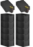 SuperSparSet 10x Eurobox NextGen Grip mit Scharnierdeckel und gelben