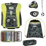 Scout Schulranzen Superflash Extreme Micro Set 4-teilig Soccer Star grau - Grau