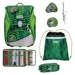Scout Schulranzen Alpha Set 4-teilig Danger Dino gr&uuml;n - Gr&uuml;n