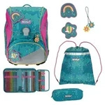 Scout Alpha Happy Confetti Schulrucksack Set 4tlg. - T&uuml;rkis