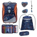 Scout Alpha DIN - Schulranzen Set 4 tlg. (Offroad) - Blau