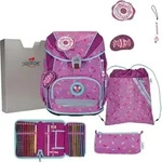 DerDieDas ErgoFlex Superlight Sweet Sprinkles Schulranzenset 5-teilig - Rosa